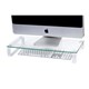 MONITOR STAND ESSELTE 30051 GLASS 60CM WHITE LEGS
