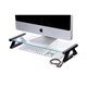MONITOR STAND ESSELTE 30052 GLASS 57CM BLACK LEGS 3X USB HUB