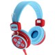 HEADPHONES MOKI VOLUME LIMITED KID SAFE BLUERED