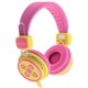 HEADPHONES MOKI VOLUME LIMITED KID SAFE PINKYELLOW