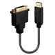 ADAPTOR LINDY 41004 DISPLAYPORT 12 TO DVI CONVERTER 15CM BLACK