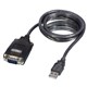 ADAPTOR LINDY 42686 USB A TO SERIAL PORT CONVERTER WITH COM RETENTION 11M BLACK