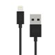 CABLE PUREGEAR USBALIGHTNING 12M  BLAC