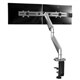 MONITOR ARM SYLEX RAPIER DESK MOUNT DOUBLE POLISHED ALUMINIUM