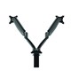 MONITOR ARM SYLEX GLADIUS DESK MOUNT DOUBLE BLACK