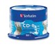 CDR VERBATIM 52X 700MB80MIN INKJET PRINTABLE SILVER SURFACE SPINDLE 50