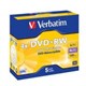 DVDRW VERBATIM 4X 47GB JEWEL CASE PK5