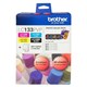 CART IJ BROTHER LC133PVP BLACKCMY VALUE PACK  PHOTO PAPER PK40