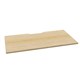 DESK TOP RAPID DELUXE INFINITY SCALLOPED 1500WX750DX25H MM NATURAL OAK