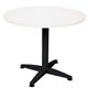 TABLE ROUND RAPID SPAN 900DIAX730HMM BLACK 4 STAR BASE NATURAL WHITE TOP