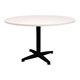 TABLE ROUND RAPID SPAN 1200DIAX730HMM BLACK 4 STAR BASE NATURAL WHITE TOP