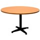TABLE ROUND RAPID SPAN 1200DIAX730HMM BLACK 4 STAR BASE CHERRY TOP