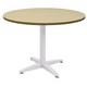 TABLE ROUND RAPID SPAN 900DIAX730HMM WHITE 4 STAR BASE NATURAL OAK TOP