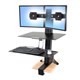 WORKSURFACE ERGOTRON WORKFITS 33349200 DUAL LD BLACK
