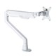 MONITOR ARM SINGLE ELEVATE GAS OPERATED CLAMP KIT WHITE