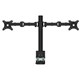 MONITOR ARM DUAL REVOLVE CLAMP  GROMMET KIT BLACK