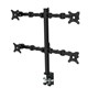 MONITOR ARM QUAD REVOLVE CLAMP KIT BLACK