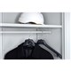 CUPBOARD ACCESSORY SHELF WITH HANGING RAIL GO 910WX450DMM SILVER GREY