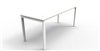 DESK RAPID INFINITY SINGLE SIDED 1500X700MM PROFILE LEG NO SCREEN 1 PERSON NATURAL WHITE
