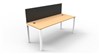 DESK RAPID INFINITY SINGLE SIDED 1200X700MM PROFILE LEG WITH SCREEN 1 PERSON BEECH