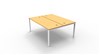 DESK RAPID INFINITY DOUBLE SIDED 1800X700MM PROFILE LEG NO SCREEN 2 PERSON BEECH