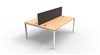 DESK RAPID INFINITY DOUBLE SIDED 1500X700MM PROFILE LEG WITH SCREEN 2 PERSON BEECH