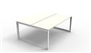 DESK RAPID INFINITY DOUBLE SIDED 1200X700MM LOOP LEG NO SCREEN 2 PERSON NATURAL WHITE