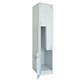 LOCKER 2 DOOR STEP GO STEEL 380WX455DX1830HMM SILVER GREY