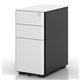 MOBILE PEDESTAL ETERNITY SLIMLINE 300WX535DX580HMM 2 BOX DRAWERS 1 FILE DRAWER BLACKWHITE