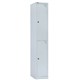 LOCKER 2 DOOR GO 380WX455DX1830HMM SILVER GREY