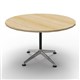 TABLE ROUND RAPID TYPHOON 900DIAX750HMM BLACKCHROME FRAME NATURAL OAK TOP