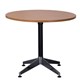 TABLE ROUND RAPID TYPHOON 900DIAX750HMM BLACKCHROME FRAME BEECH TOP