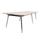 BOARDROOM TABLE RAPID AIR 2400WX1200DX750HMM SINGLE STAGE POLISHED ALUMINIUM BASE NATURAL WHITE TOP