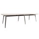 BOARDROOM TABLE RAPID AIR 3200WX1200DX750HMM 2 STAGE POLISHED ALUMINIUM BASE 2 PIECE NATURAL WHITE TOP