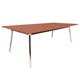 BOARDROOM TABLE RAPID AIR 3200WX1200DX750HMM 2 STAGE POLISHED ALUMINIUM BASE 2 PIECE CHERRY TOP