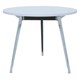 TABLE ROUND RAPID AIR 900DIAX730HMM CHROMEBLACK BASE NATURAL WHITE TOP