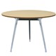 TABLE ROUND RAPID AIR 1200DIAX730HMM CHROMEBLACK BASE NATURAL OAK TOP