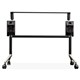 TABLE FRAME ONLY RAPID TYPHOON FLIPTOP SUITS 1500WX750DMM BLACK POWDERCOAT LOCKING CASTORS