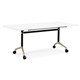 FLIP TOP TABLE RAPID TYPHOON 1500WX750DX750HMM BLACKCHROME FRAME NATURAL WHITE TOP