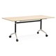 FLIP TOP TABLE RAPID TYPHOON 1800WX750DX750HMM BLACKCHROME FRAME BEECH TOP