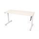 DESK HEIGHT ADJUSTABLE RAPID TRIUMPH 1500WX700DX7151015HMM MANUAL HAND CRANK WHITE FRAME NATURAL WHITE TOP