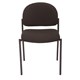 CHAIR VISITOR V100 4 LEG STACKABLE BLACK FABRIC