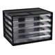 MULTI DRAWER ITALPLAST I 326BLK A4 5 DRAWER BLACK