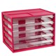 MULTI DRAWER ITALPLAST I 326FWM A4 5 DRAWER WATERMELON