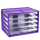 MULTI DRAWER ITALPLAST I 326FGP A4 5 DRAWER GRAPE