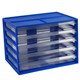 MULTI DRAWER ITALPLAST I 326FBB A4 5 DRAWER BLUEBERRY