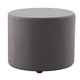 OTTOMAN MARS ROUND 550DIAX450HMM CHARCOAL FABRIC