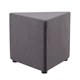 OTTOMAN MARS TRIANGLE 550DX450HMM CHARCOAL FABRIC