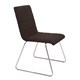 CHAIR VISITORS WFV100 CHROME SLED BASE BLACK FABRIC