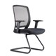 CHAIR VISITOR HARTLEY MEDIUM MESH BACK BLACK FABRIC WITH ARMS